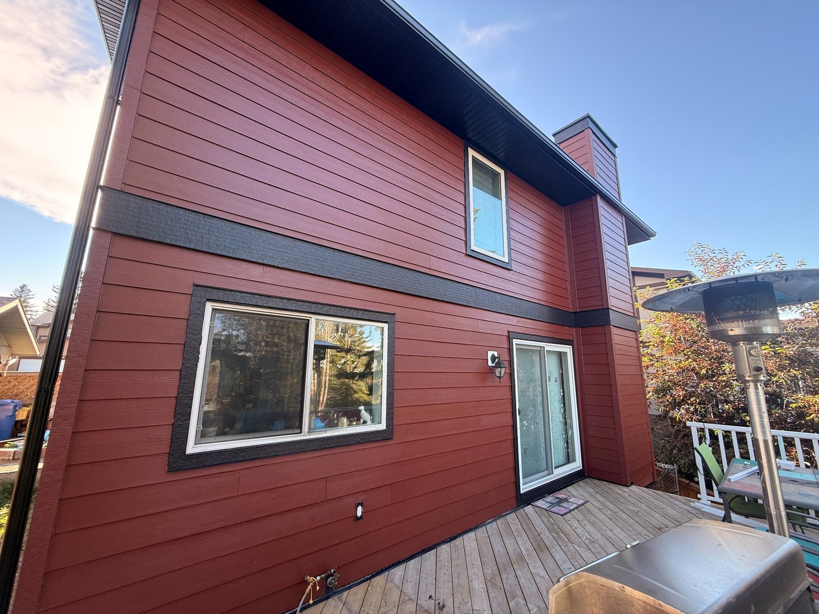 Rear deck elevation after renovation