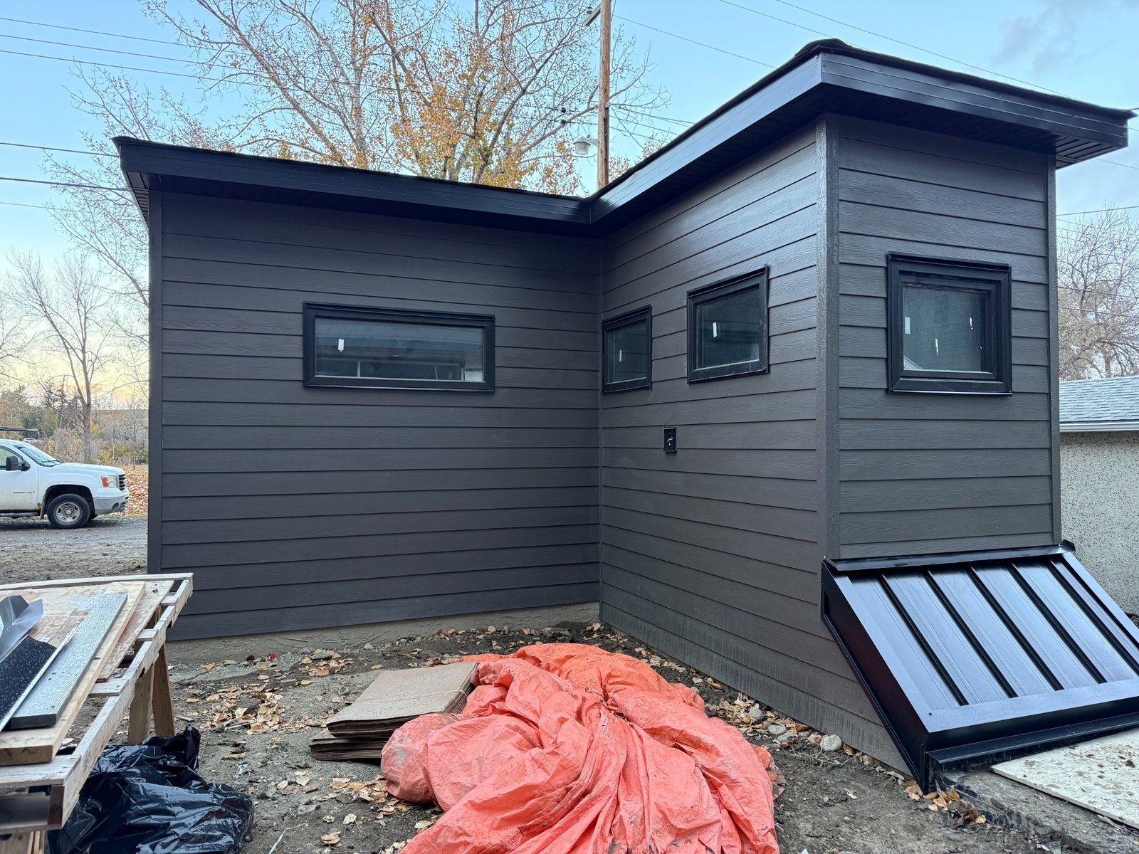 Calgary home after completion side view