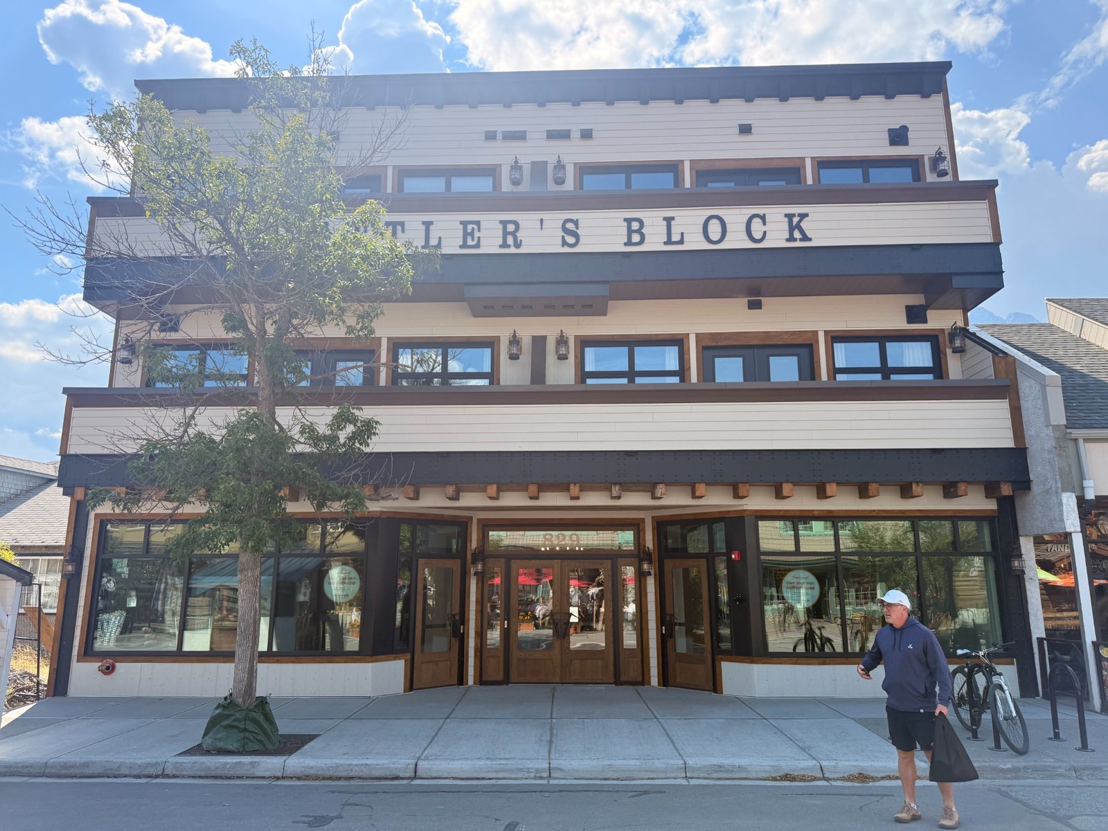 Commercial project after completion in Canmore